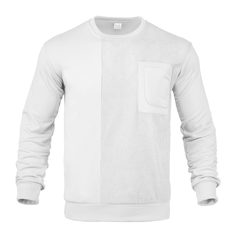 Men's casual sweatshirt with textured design and practical chest pocket Lune London