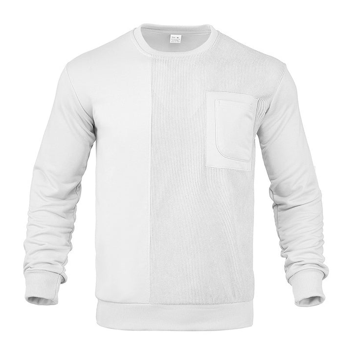Men's casual sweatshirt with textured design and practical chest pocket Lune London