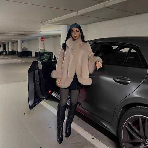 Ladies luxurious fur jacket with soft inner lining and elegant details Amarae