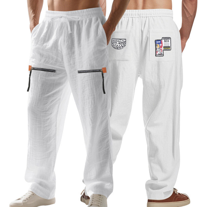 Casual pants for men with practical zip pockets Lune London