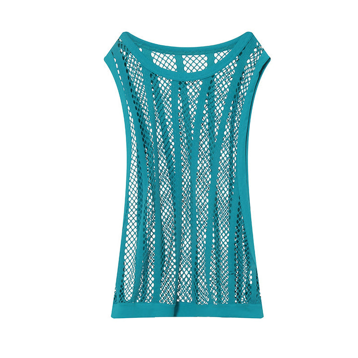 Men Breathable Mesh Tank Top with Racerback Design Lune London