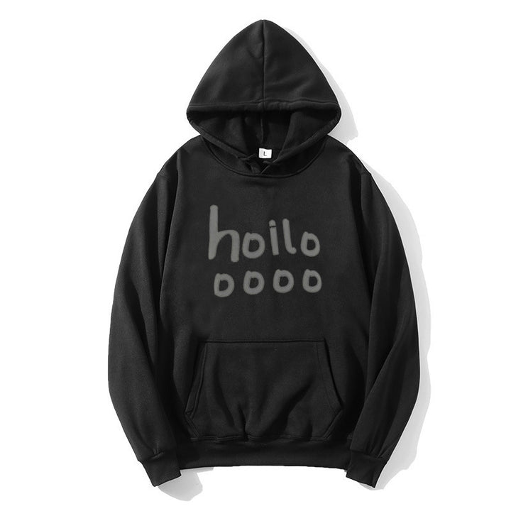 Women's hoodie with loose fit and creative print Chic & Stil