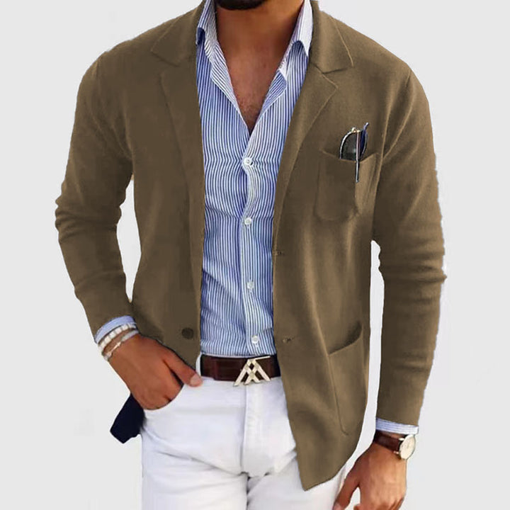 Amarae Elegant Knit Jacket for Men