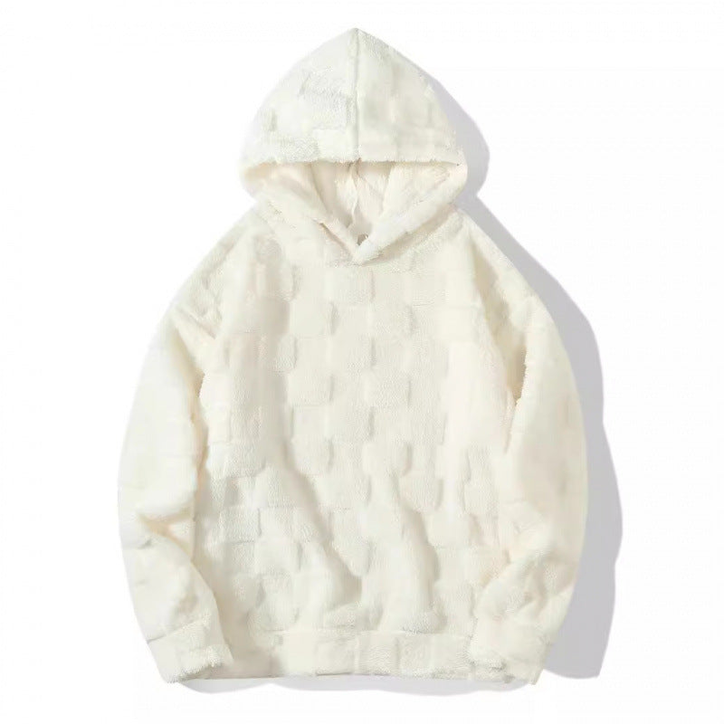Men's hoodie in comfortable fleece with textured surface Amarae