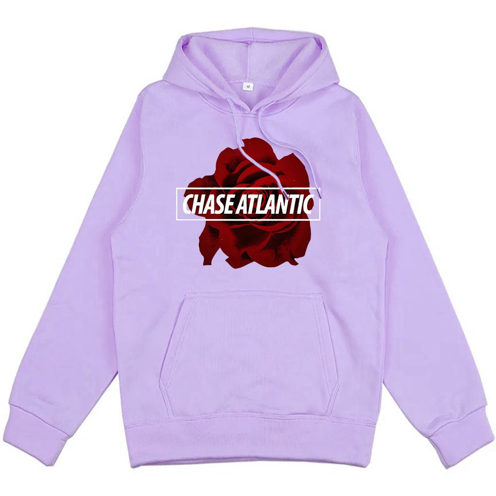 Women's hoodie with romantic rose design Chic & Stil