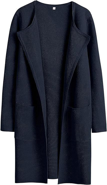 Knit coat for women with a relaxed fit and practical pockets Lune London