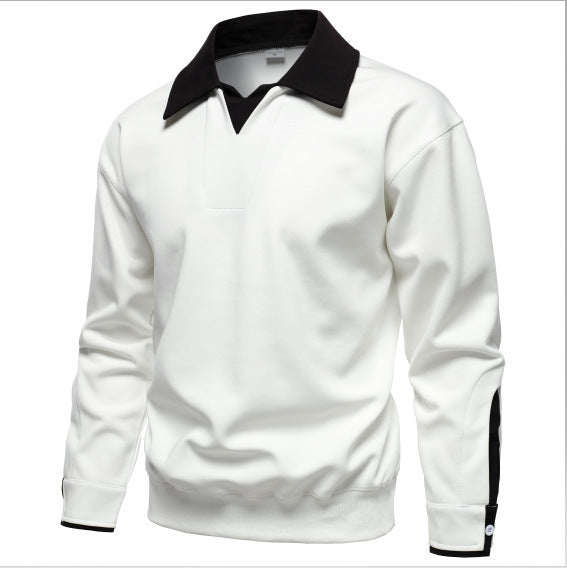 Sporty sweater for men with a modern collar and optimal comfort Lune London