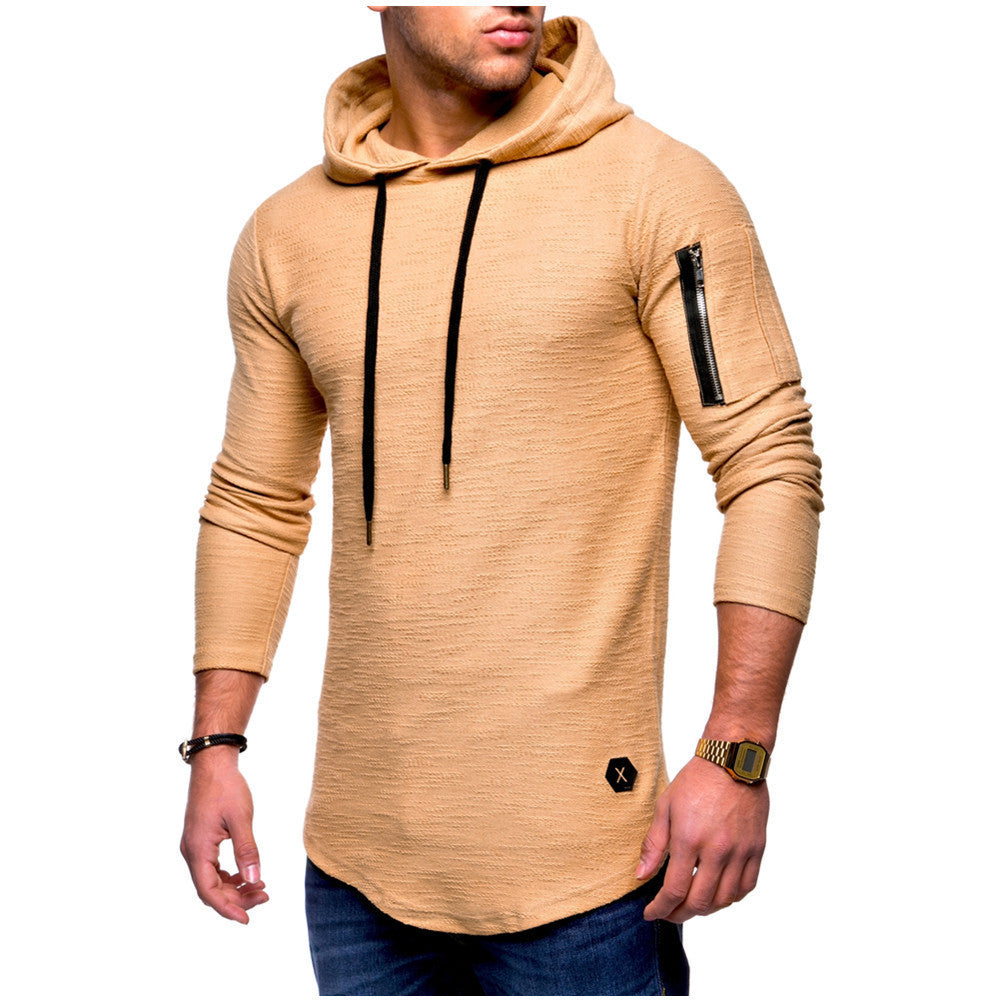 Men's casual hoodie with stylish zipper Amarae