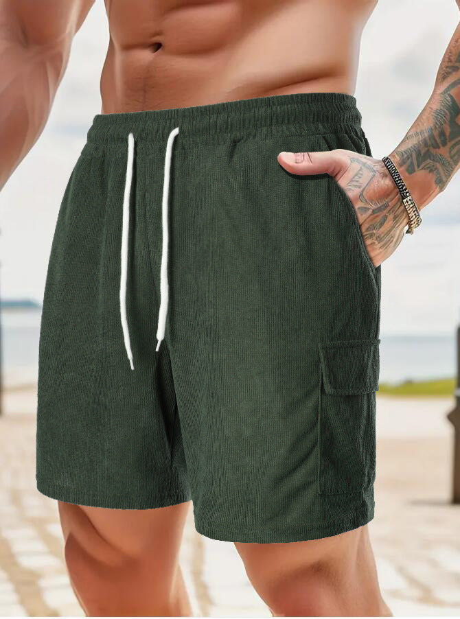 Casual men's pants with practical side pockets and elastic waistband Lune London