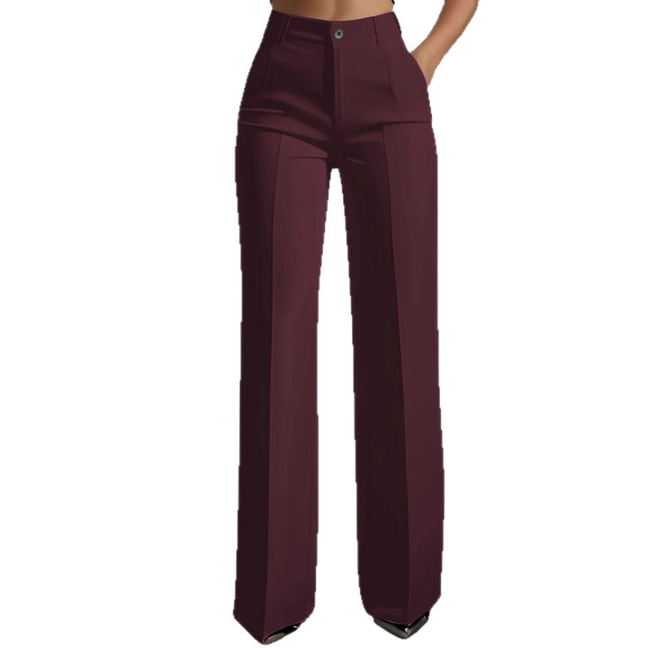 Women's suit trousers, wide cut, high waist and pleats, Lune London