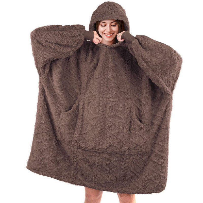 Women's plush hoodie with practical pockets Lune London