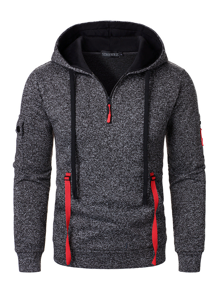 Men's sporty hoodie with breathable inserts and practical zip pockets Lune London
