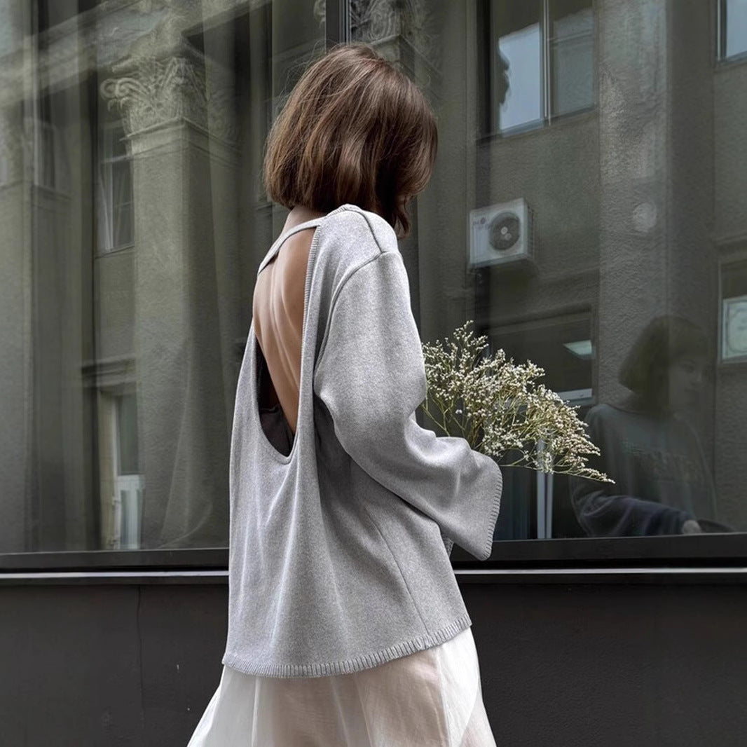 Women Loose Fit Casual Knit Sweater Lune London