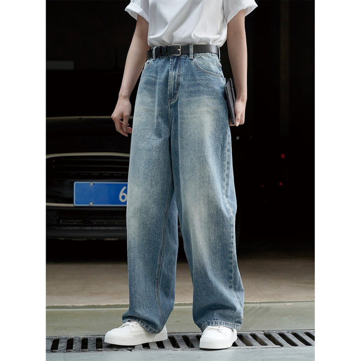 Ladies loose-fitting vintage denim pants with extra wide leg and high waist Amarae