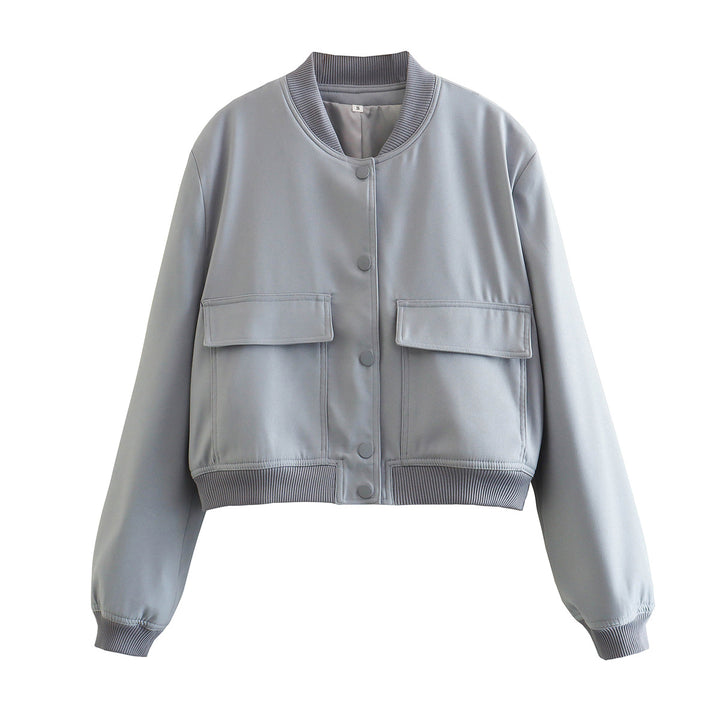Sporty bomber jacket for women with padded lining and practical pockets Lune London