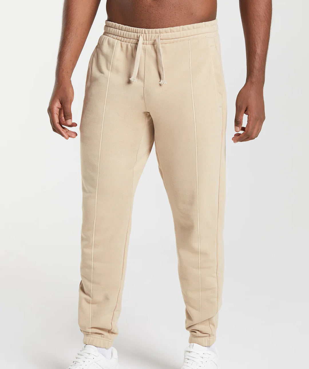 Sporty men's jogger pants with elastic waistband and side pockets Lune London
