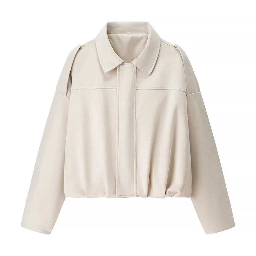 Trendy cropped jacket for women with comfortable cuffs and an elegant collar Lune London