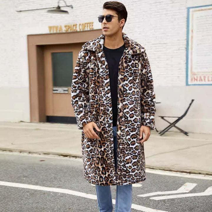 Men's Chic Crocodile Pattern Warm Style