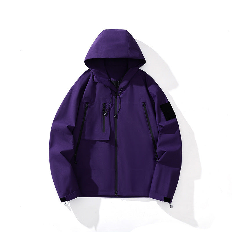 Technical multifunctional jacket for men with practical pockets Lune London