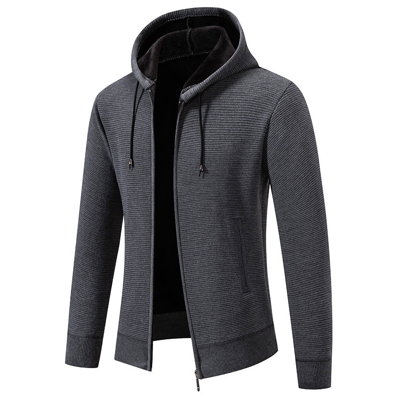 Men's hooded jacket with a modern structure design and insulated lining Lune London