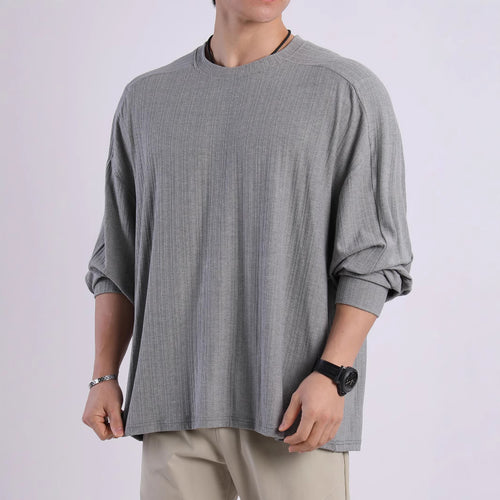 Casual long-sleeve t-shirt for women with an innovative cut and fine texture Amarae