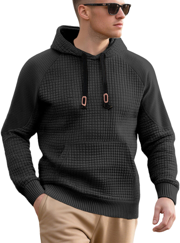 Men's sporty hoodie with innovative structure design and practical drawstrings Lune London