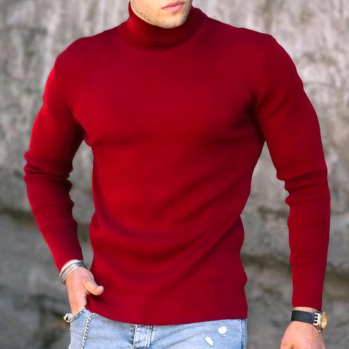Trendy turtleneck sweater for men in fine knit Amarae