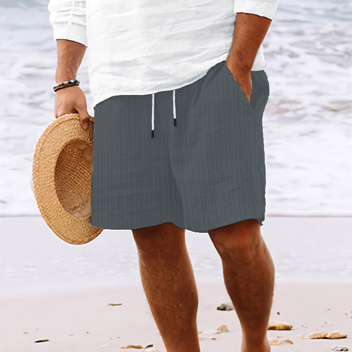 Casual beach shorts for men with elastic waistband and practical side pockets Lune London