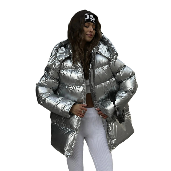 Lady padded jacket with reflective material and stylish design Lune London