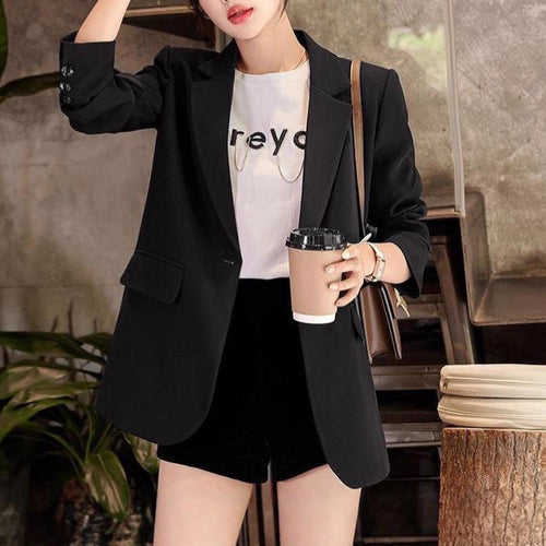 Blazer moderne pour femmes à revers hauts Chic & Stil