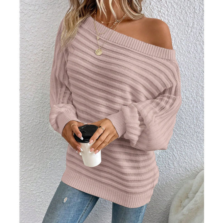 Ladies Oversized Ribbed Structure Sweater Lune London