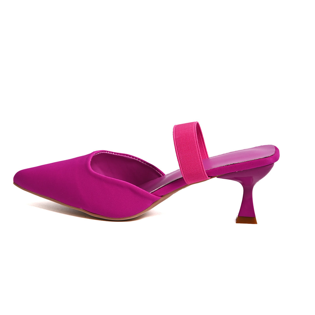 Ladies Slingback Pumps with elastic strap and trendy pointed design Lune London