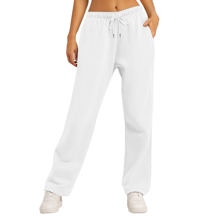 Women's comfortable casual pants with elastic waistband and side pockets Chic & Stil