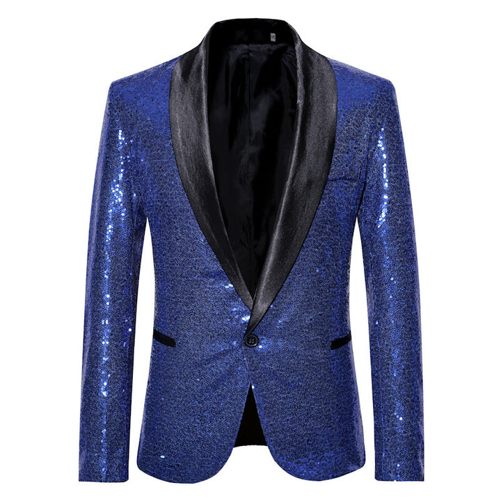 Ladies Sequin Tuxedo Jacket Chic and Style