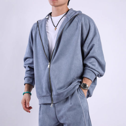 Ladies Fleece Hoodie with a practical zipper on the front and a comfortable fit Amarae