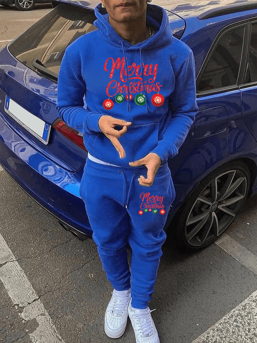 Women's hoodie and jogger set with festive Christmas pattern Lune London