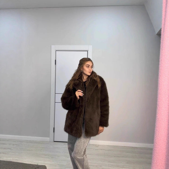Faux fur coat for women Lune London