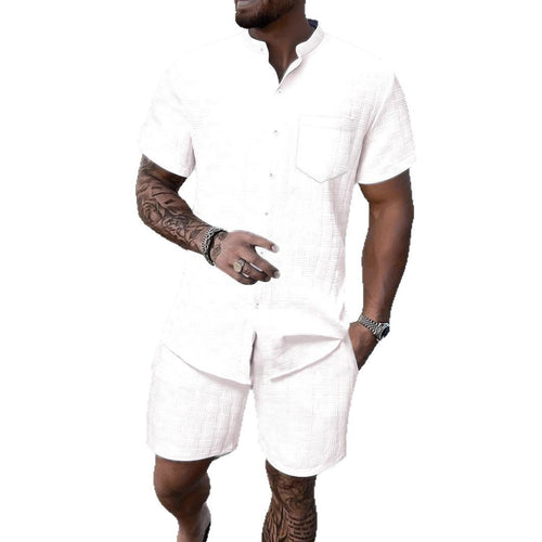 Men's Casual Short Sleeve Relaxed Fit Set Amarae