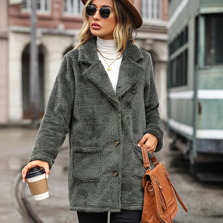 Cozy wool coat for women Amarae
