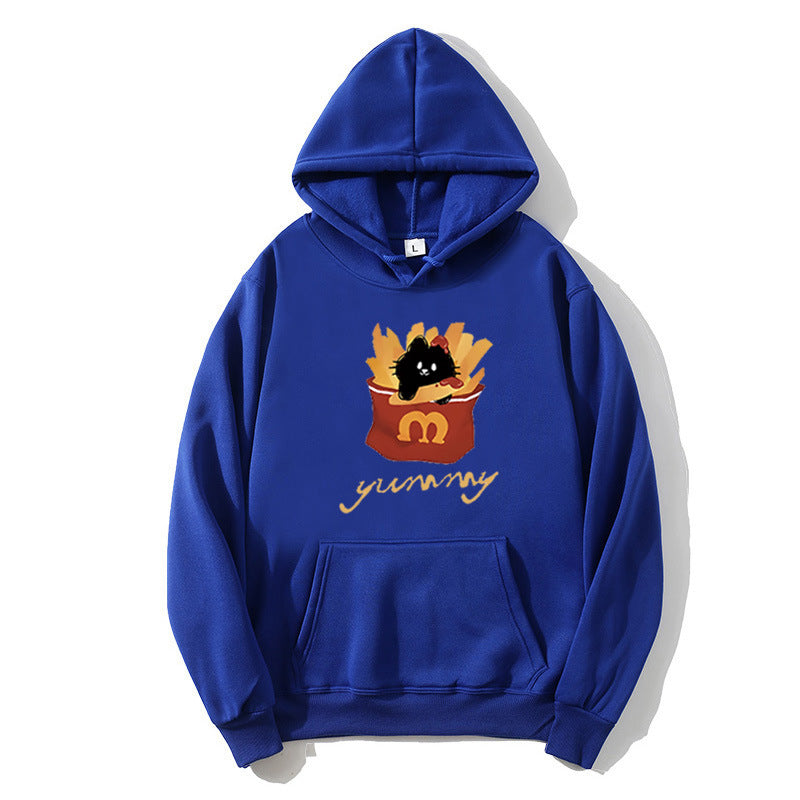 Women's hoodie with creative cat design Chic & Stil