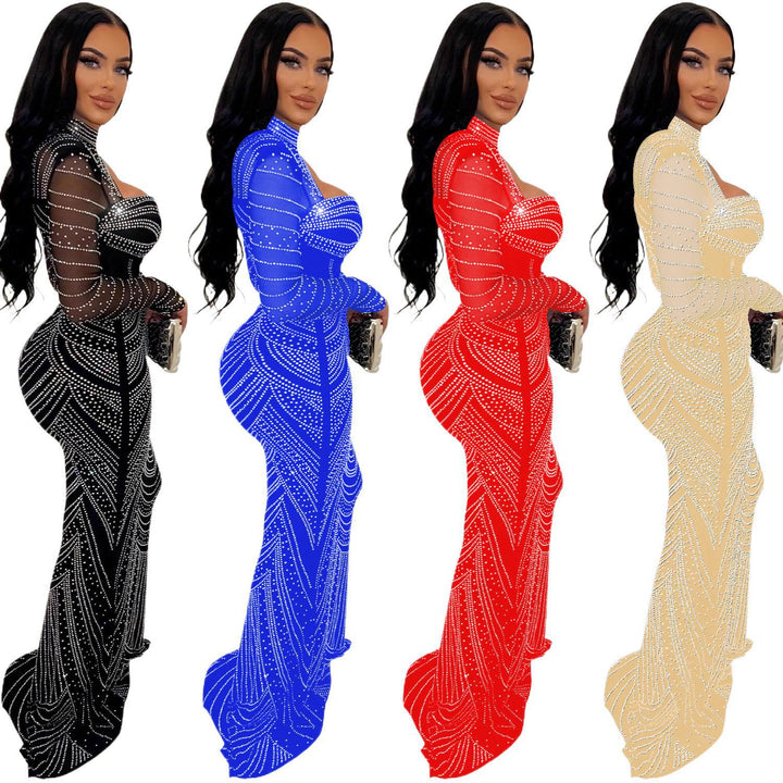 Elegant evening dress for women with embellishments Lune London