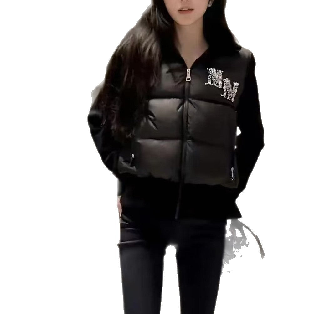 Gilet matelassé pour femmes avec des manches en tricot élégantes Chic & Stil