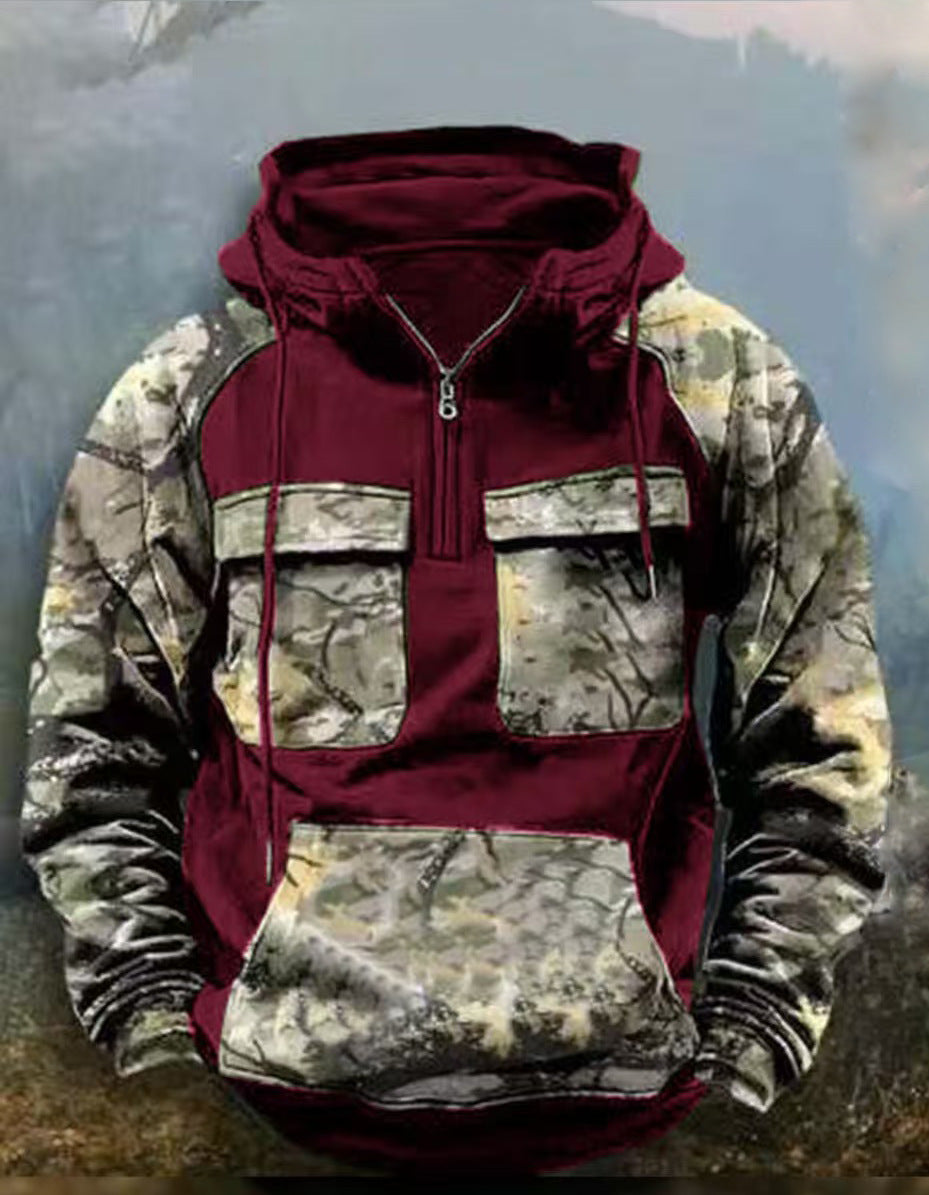 Men's Functional Camouflage Hoodie Lune London