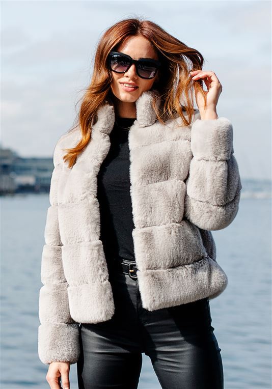 Ladies Chic High Collar Padded Jacket