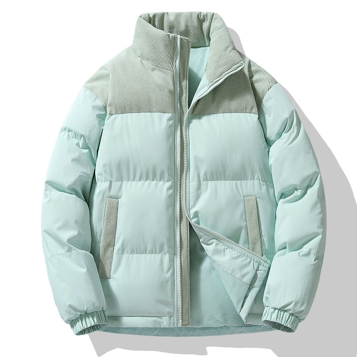 Women's quilted jacket with cord inserts, padded thermal filling and stand-up collar Amarae