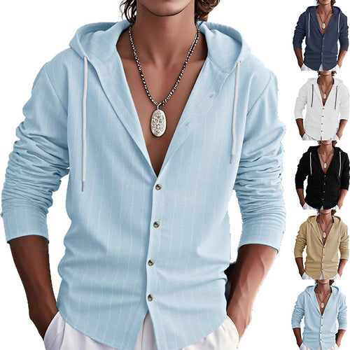 Men's transition jacket with structured design and hood Amarae