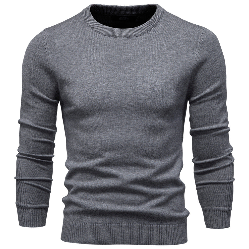 Men's Round Neck Sweater Made Of High-Quality Cotton Lune London