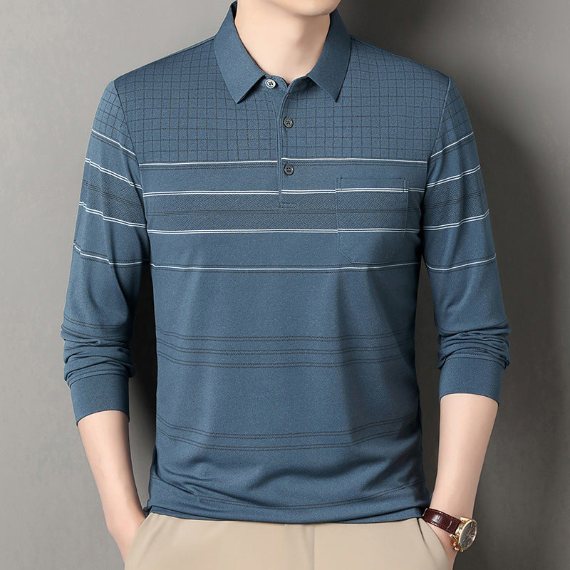 Comfortable polo shirt for men with textured design and elegant details Lune London