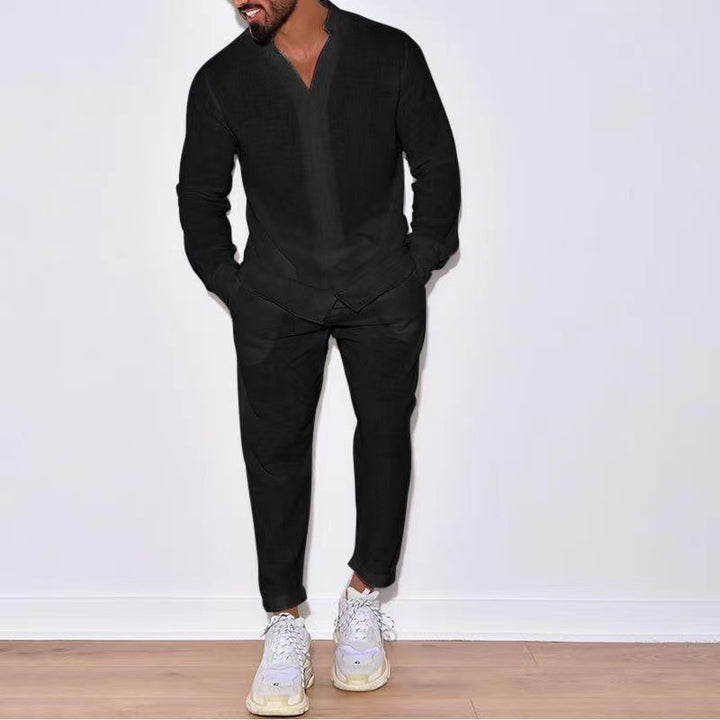 Light linen casual suit for men Lune London