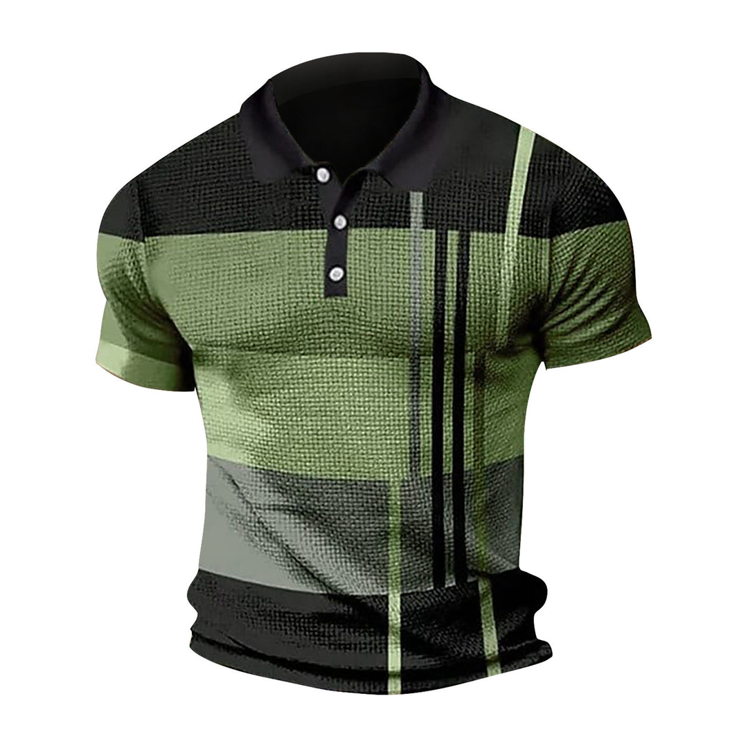 Men's polo made from modern fabric blend with unique texture details Lune London